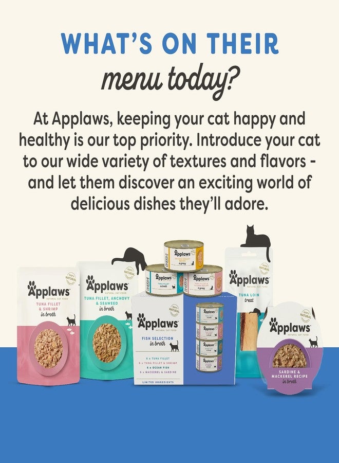 آبلاوس طعام القطط الرطب الطبيعي من أبلاوز في مرق اللحم، مكونات محدودة وطبيعية، غني بالبروتين بدون إضافات صناعية، تشكيلة من الأسماك في مرق اللحم (12 علبة × 5.5 أونصة) - Image 5