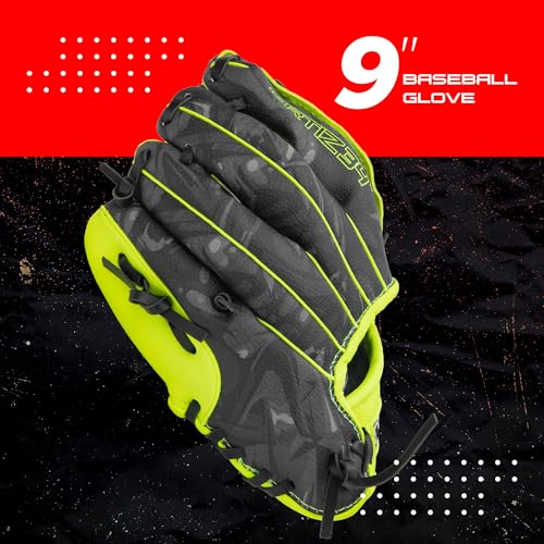 Ortiz34 Homerun Kids Tee Ball Set- David Ortiz 3-in-1 Aluminum Baseball Bat, Baseball, & Youth Baseball Glove Bundle (Made for Youth/Kids) (Volt) - Image 3
