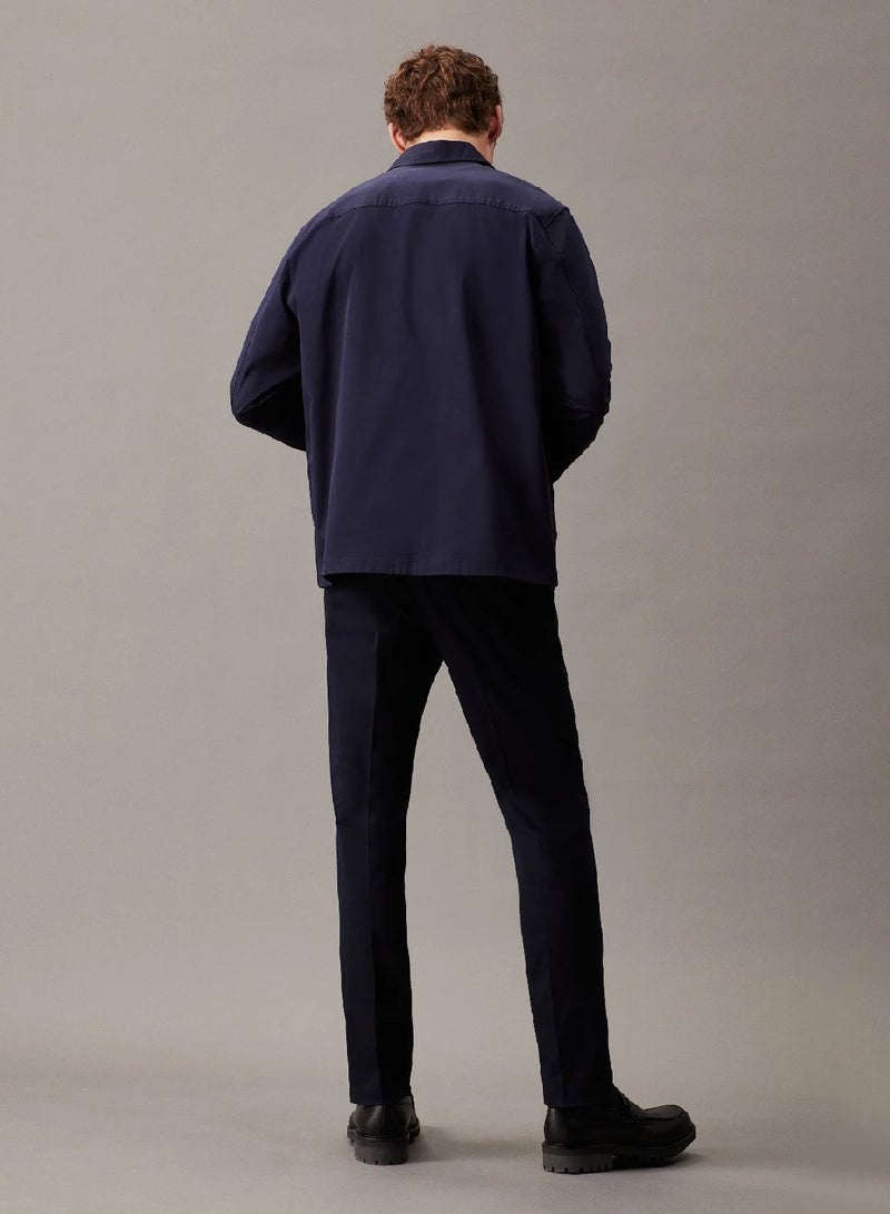 CALVIN KLEIN Boxy Stretch Sateen Shirt - Image 3