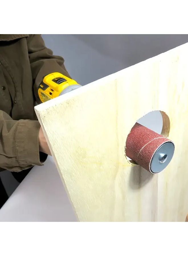 20pcs Heavy Duty Sanding Drum Set with 4 Size Rubber Drums and 80 120 Grit Sanding Sleeves Kit for Wood Metal DIY Woodworking Drum Sanding Kit without Box - Image 5