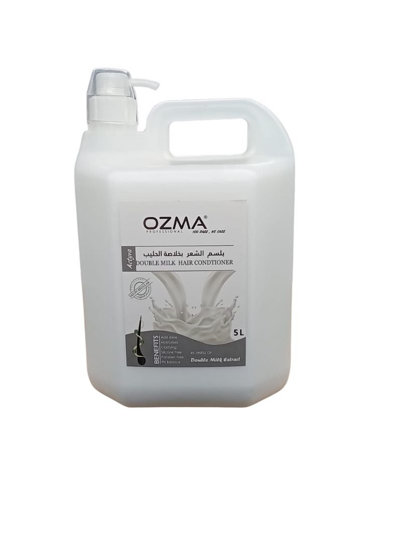 Ozma Professional بلسم أوزما المرطب للشعر. تركيبة مطورة. منشط- لكل أنواع الشعر. بخلاصة الحليب المضعف 5 ليتر - Image 1