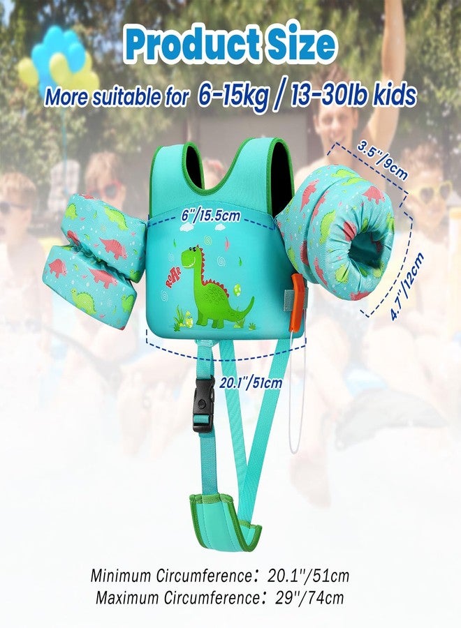 HeySplash Toddler Swim Vest, Toddler Floaties Fit 13-30 Lbs, Puddle Kids Jumper with Adjustable Strap, Pool Float Jacket Arm Floaties Baby Floatie Water Wing, Pool Sea Swimming Aid - Image 2