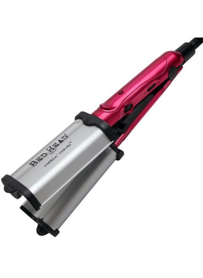 BED HEAD Makin "S" Waver Creates Loose Waves, Pink And Grey  - Image 1