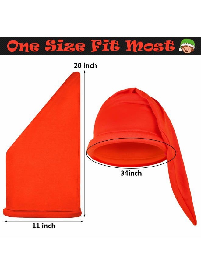 Geyoga 21 Pieces Halloween Dwarf Costumes Accessories, Dwarf Costume Hats with Fake Beard, Fake Ears for Christmas Costumes Party Gnome Costumes for Age over 6 - Image 2