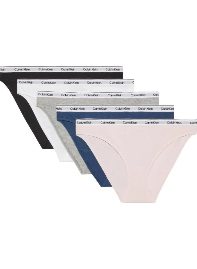 كالفن كلاين خمس عبوات سراويل داخلية بشعار