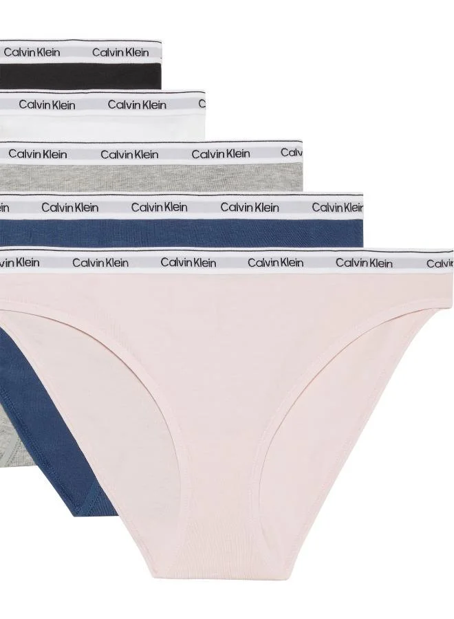 كالفن كلاين خمس عبوات سراويل داخلية بشعار