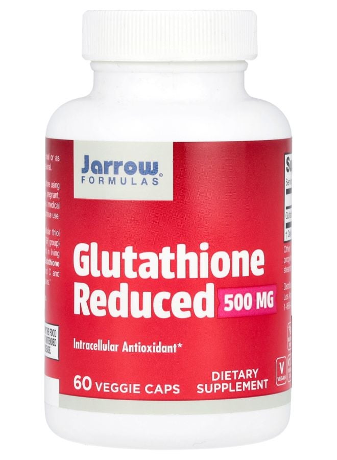 jarrow formulas Glutathione Reduced 500 mg 60 Veggie Caps