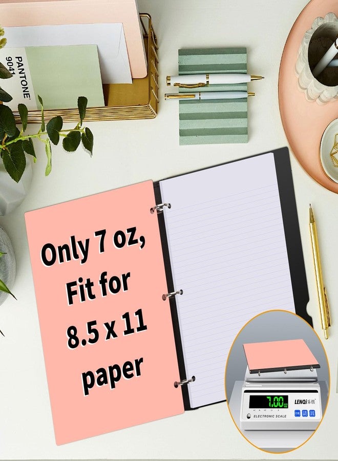 LETVPVOW 4 Pcs 360° Pivotable 3 Ring Binder, Soft 1 inch Binders 3 Ring, Flexible Thin Soft Three Ring Binder Fits 8.5" x 11", for Home, School and Office-Blue, Green, Pink, Purple - Image 5