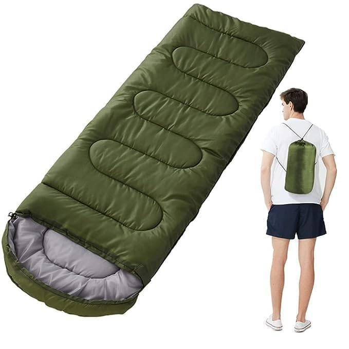 RMYKX Camping Sleeping Bag for Adults, Portable Sleeping Bag with Carry Bag, Compact Outdoor Sleep Sack for Hiking, Trekking, Travel & Backpacking (Multicolor) - Image 3