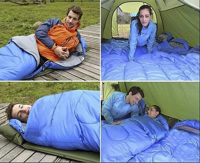 RMYKX Camping Sleeping Bag for Adults, Portable Sleeping Bag with Carry Bag, Compact Outdoor Sleep Sack for Hiking, Trekking, Travel & Backpacking (Multicolor) - Image 5