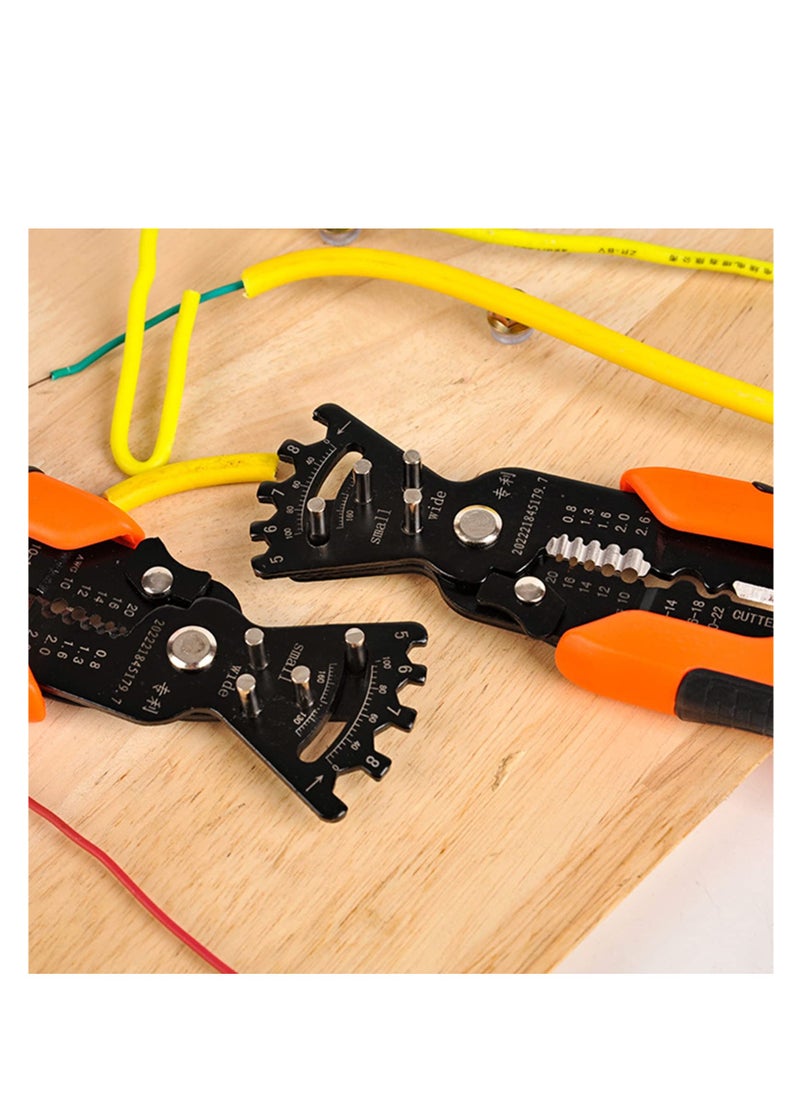 SYOSI - Wire Stripper, Multifunctional Cable Stripper, Wire Cutter, Wire Crimper, Professional Automatic Wire Stripping Pliers Tool for Wire Stripping/ Cutting/ Crimping/ Winding, Wrench Tool - Image 1