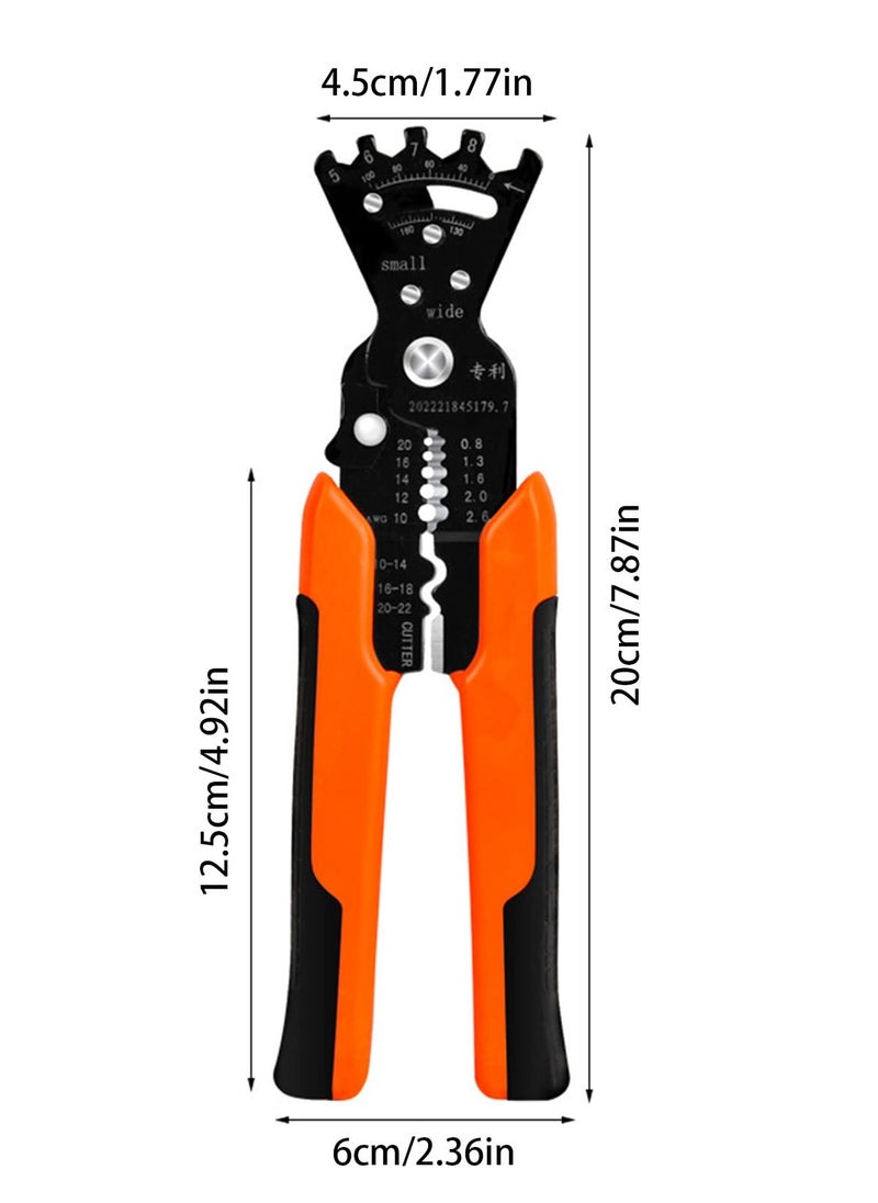 SYOSI - Wire Stripper, Multifunctional Cable Stripper, Wire Cutter, Wire Crimper, Professional Automatic Wire Stripping Pliers Tool for Wire Stripping/ Cutting/ Crimping/ Winding, Wrench Tool - Image 1