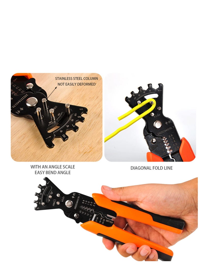 SYOSI - Wire Stripper, Multifunctional Cable Stripper, Wire Cutter, Wire Crimper, Professional Automatic Wire Stripping Pliers Tool for Wire Stripping/ Cutting/ Crimping/ Winding, Wrench Tool - Image 1