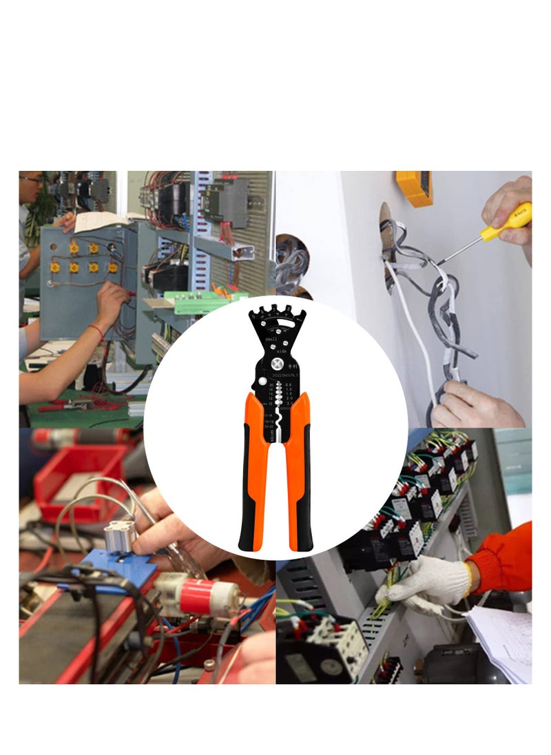 SYOSI - Wire Stripper, Multifunctional Cable Stripper, Wire Cutter, Wire Crimper, Professional Automatic Wire Stripping Pliers Tool for Wire Stripping/ Cutting/ Crimping/ Winding, Wrench Tool - Image 1