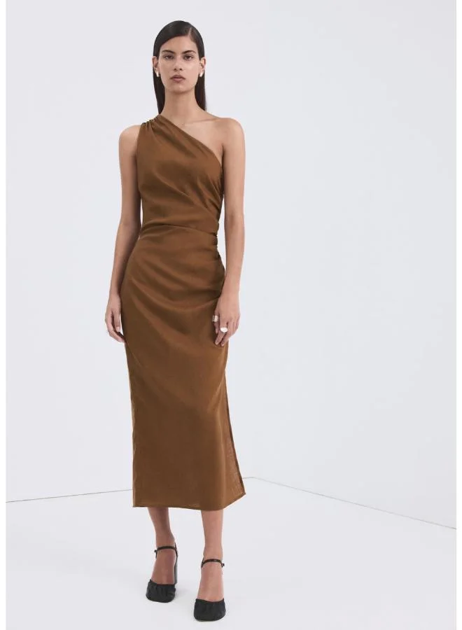 مانجو Asymmetrical dress with side slit