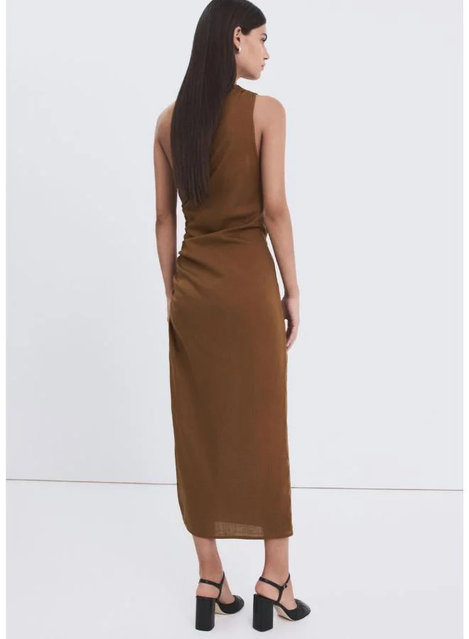 مانجو Asymmetrical dress with side slit