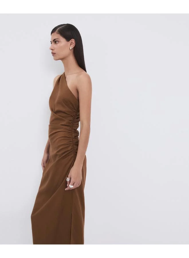 MANGO  Asymmetrical dress with side slit for Women | Best Price UAE