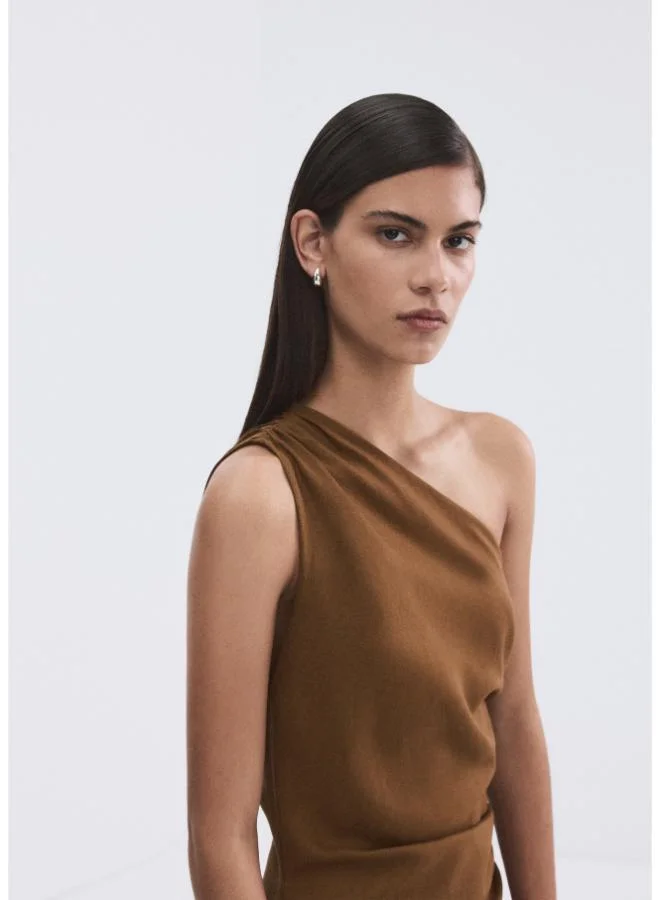 MANGO  Asymmetrical dress with side slit for Women | Best Price UAE