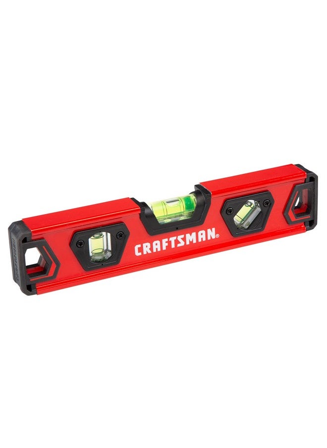 CRAFTSMAN Torpedo Level, 9 Inch, With Shock Absorbing End Caps (CMHT82390) - pzsku/Z9D6F985BCF9BA90DC67EZ/45/_/1740982695/d425e47f-97b1-4933-8fc1-3ae9900642c8