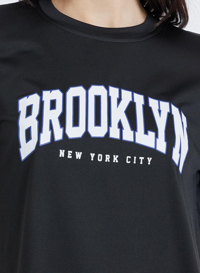 تايك تو طقم تي شيرت وبنطلون ليجنز بطبعة شعار - Image 3