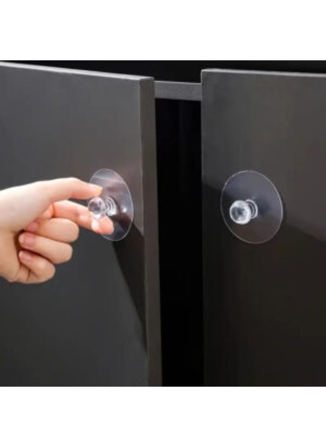 Transparent Cabinet & Drawer Handle – Strong Adhesive Replacement for Kitchen & Bedroom  - Image 1