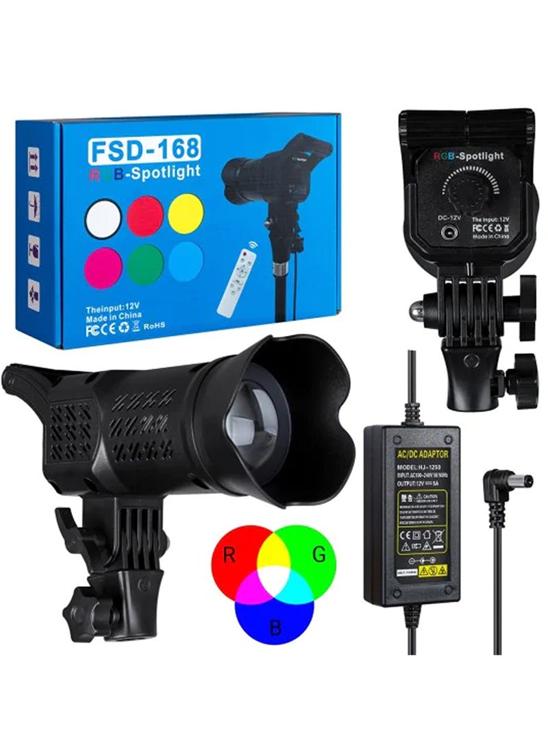 RGB FSD-168 RGB Studio Light Spotlight Color Adjustment For Photography With Stand - Image 1