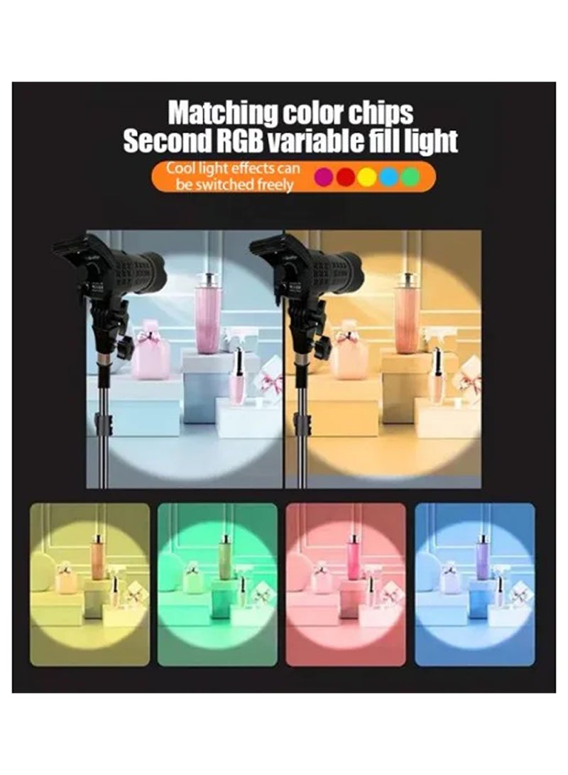 RGB FSD-168 RGB Studio Light Spotlight Color Adjustment For Photography With Stand - Image 3