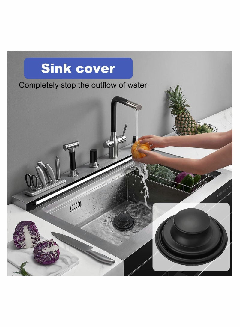NIBEMINENT 3 Pack of Kitchen Sink Stopper Strainer Upgraded Basket Set Universal Anti Clogging Stainless Steel Drain Filter Sieve - Image 3