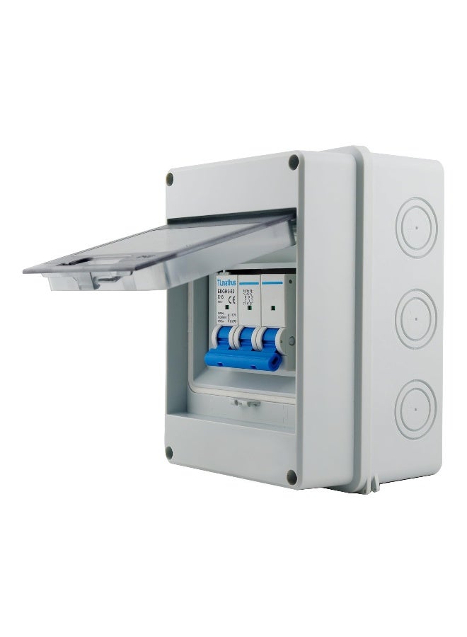 Waterproof Circuit Breaker Distribution Box with Rail Outdoor Power Distribution Protection Box Suitable for Miniature Circuit Breakers - Image 3