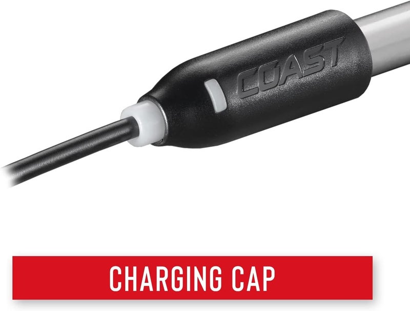 Coast COAST A9R 54 Lumen Rechargeable Inspection Beam LED Penlight with Flex Charge and Charging Cap Silver  - Image 5