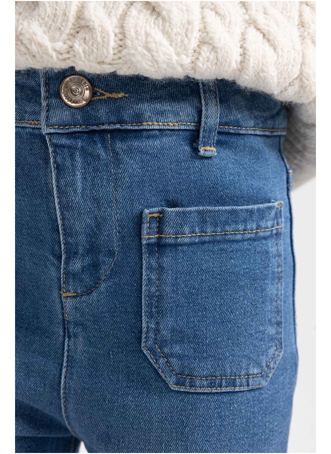 DeFacto - Girl Flare Fit Denim Trousers - Image 1
