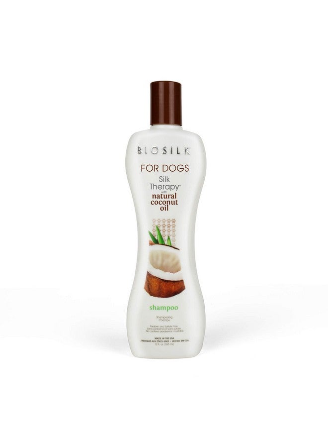 بيوسيلك شامبو سيلك ثيرابي للكلاب من بيوسيلك مع زيت جوز الهند الطبيعي | شامبو جوز الهند للكلاب، شامبو طبيعي خالٍ من الكبريتات والبارابين للكلاب، 12 أونصة سائلة، صنع في الولايات المتحدة الأمريكية، بيج - Image 1
