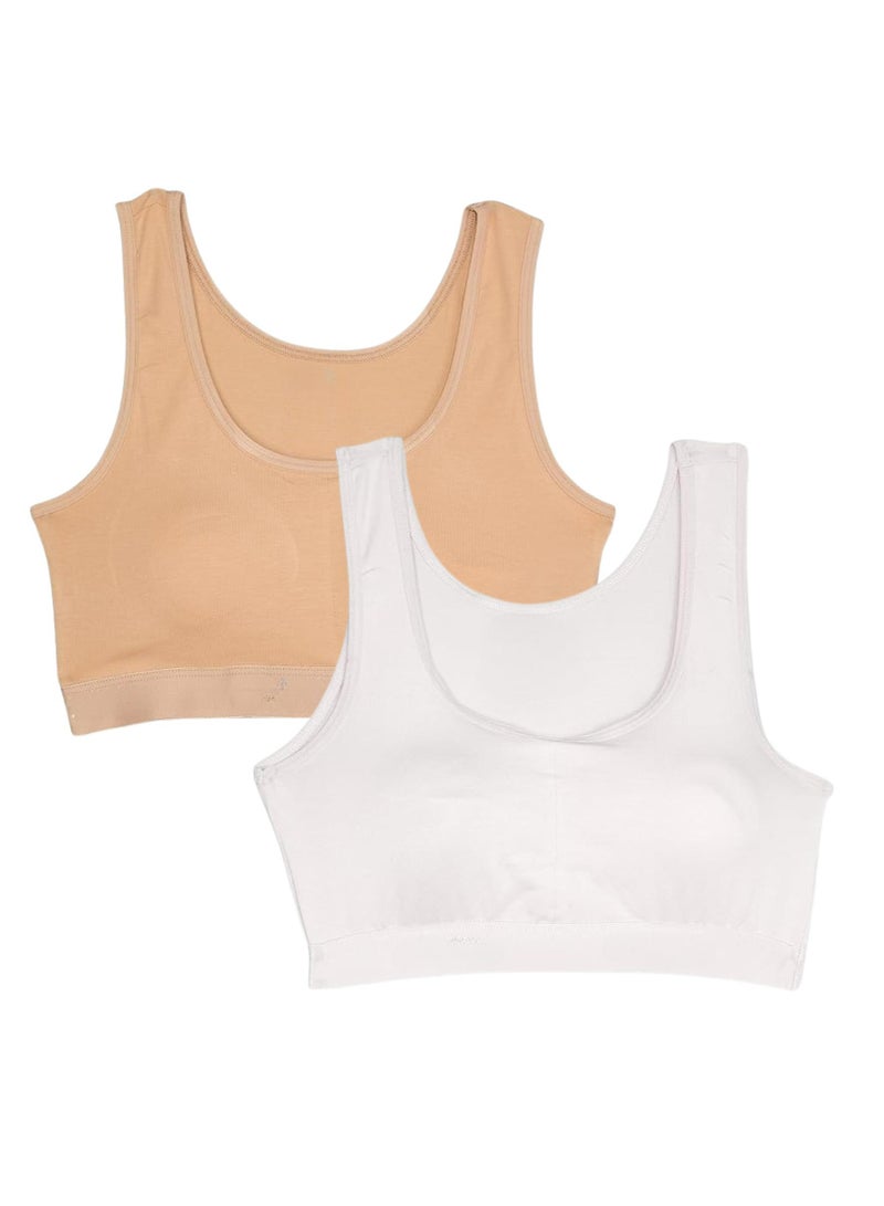 Karma Pack of 2 Comfort Padded Cotton Soft Bra for Women  - Image 2