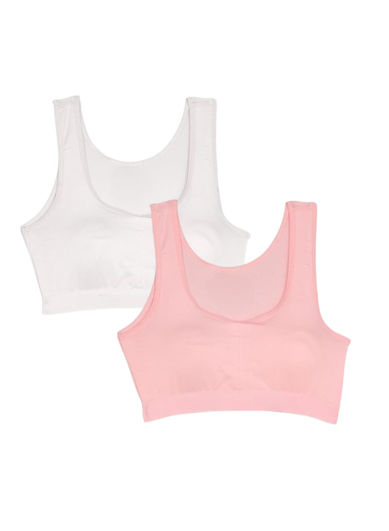 Karma Pack of 2 Comfort Padded Cotton Soft Bra for Women  - Image 3
