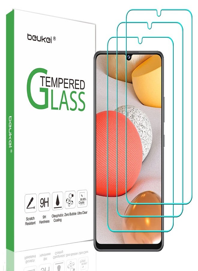beukei (3 Pack) Compatible for Samsung Galaxy A42 5G Screen Protector Tempered Glass, Touch Sensitive,Case Friendly, 9H Hardness - Image 1