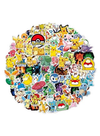 100-Piece PokeMon Pikachu Stickers Cartoon Vinyl Aesthetic Sticker Laptop Stickers for Skateboard Guitar Travel Case Graffiti Sticker Door Luggage Car Bike Bicycle for Kids Teens Girls Adults - pzsku/Z9D703701A1FD54F3D683Z/45/_/1685350405/2675dc45-6a6d-44f2-b0f6-5321714e1384