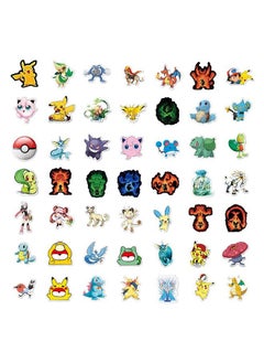 Generic 100-Piece PokeMon Pikachu Stickers Cartoon Vinyl Aesthetic Sticker Laptop Stickers for Skateboard Guitar Travel Case Graffiti Sticker Door Luggage Car Bike Bicycle for Kids Teens Girls Adults  - Image 4