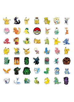 Generic 100-Piece PokeMon Pikachu Stickers Cartoon Vinyl Aesthetic Sticker Laptop Stickers for Skateboard Guitar Travel Case Graffiti Sticker Door Luggage Car Bike Bicycle for Kids Teens Girls Adults  - Image 3
