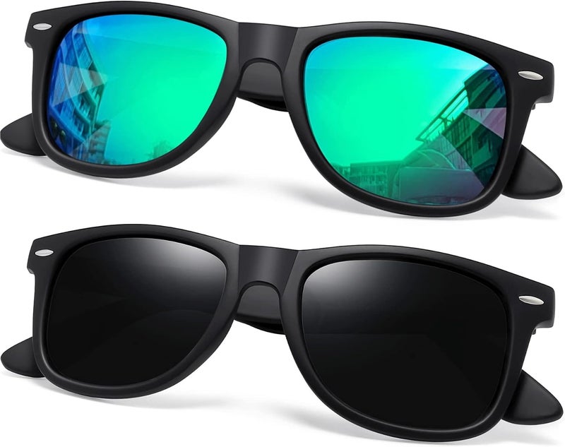 Joopin Square Sunglasses Men Women Polarized UV Protection Classic Trendy Lightweight Designer Sun Glasses for Driving Fishing Hiking Golf - Image 1