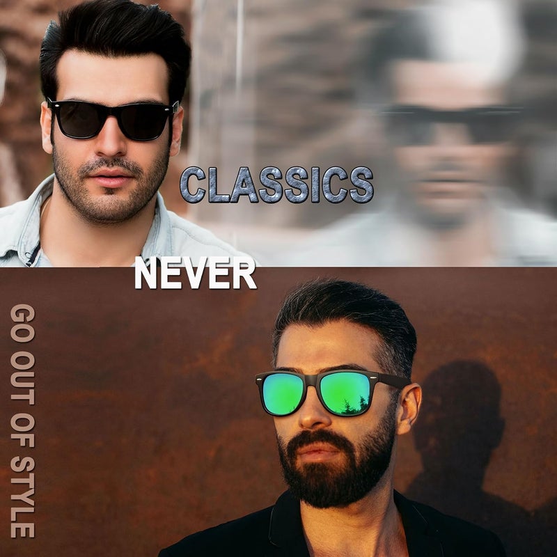 Joopin Square Sunglasses Men Women Polarized UV Protection Classic Trendy Lightweight Designer Sun Glasses for Driving Fishing Hiking Golf - Image 2