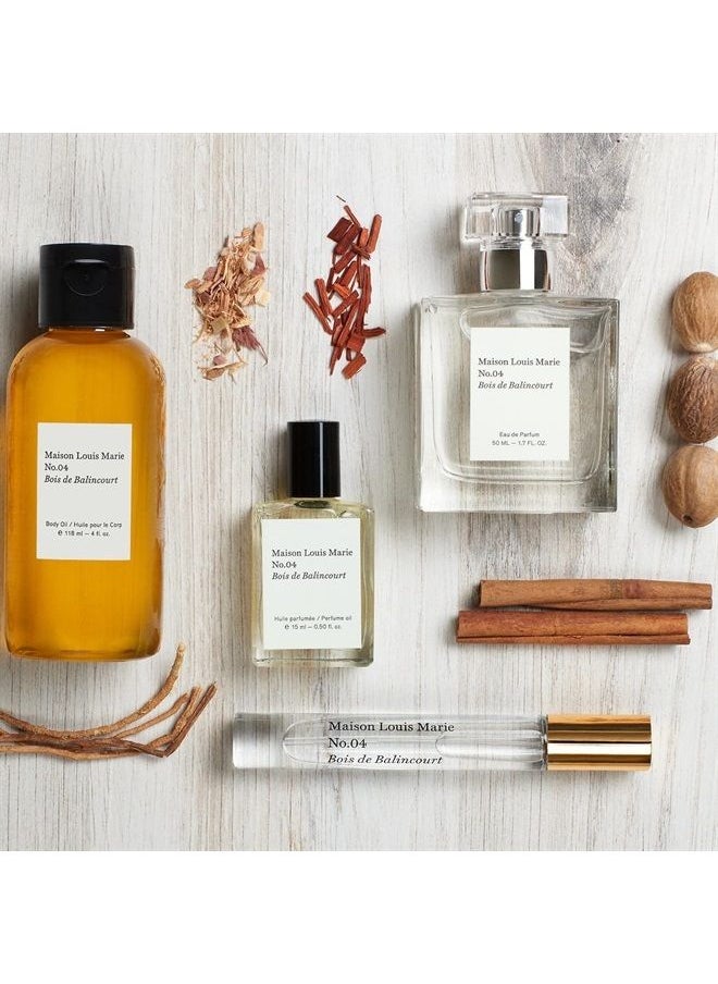 Maison Louis Marie - No.04 Bois de Balincourt Natural Eau de Parfum Spray | Luxury Clean Beauty + Non-Toxic Fragrance (1.7 fl oz | 50 ml) - Image 1