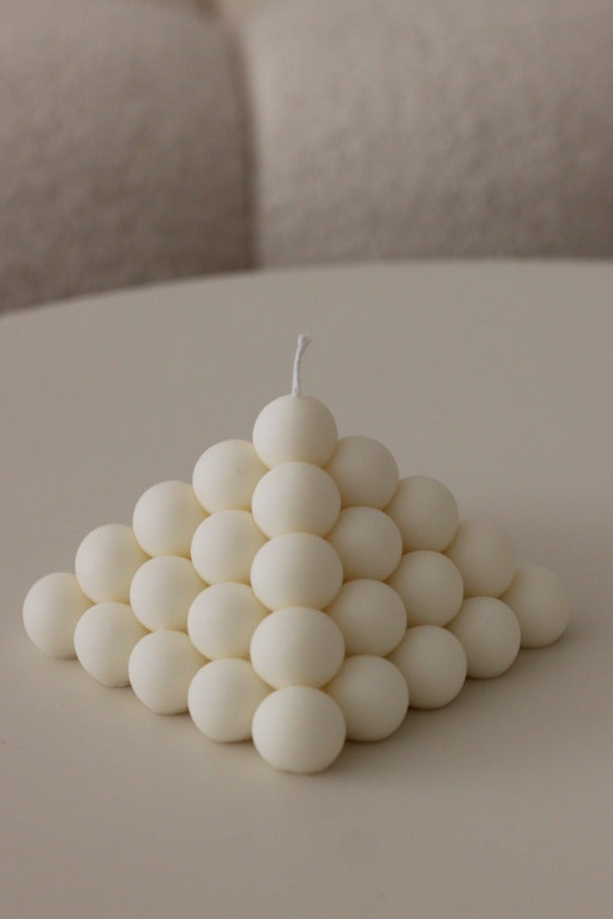 Pyramid Sculptural Candle – Geometric Shape Modern Decorative Candle