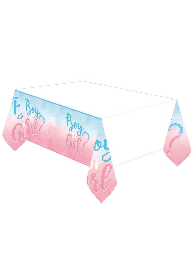 Riethmüller Boy or Girl Paper Tablecloth Pink Blue 180x120cm - Image 2