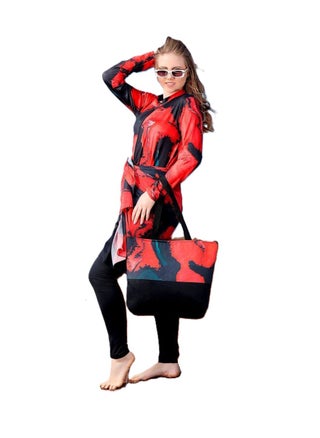 Burkini swimwear set of 5 pieces - multi-colored Material: Imported water-proof Sizes: - Large - Extra Large - 2 Extra Large Size Chart Large: Fits a weight of 55 to 65 kg Extra Large: Fits a weight of 65 to 75 kg 2 Extra Large: Fits a weight of 75 to 85 kg - pzsku/Z9D707C950BA9C7BEAA8FZ/45/1747926558/65287101-8103-4f8f-8f87-140805cc7e3d