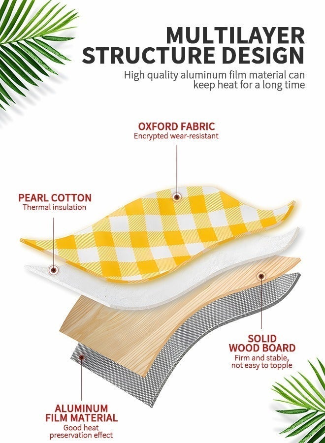 GROIC 30L Large Picnic Basket Shopping Travel Camping Grocery Bags,Insulated Basket,Leak-Proof Collapsible Cooler Bag,Grocery with Lid and 2 Sturdy Handles,Camping Supplies - Image 3