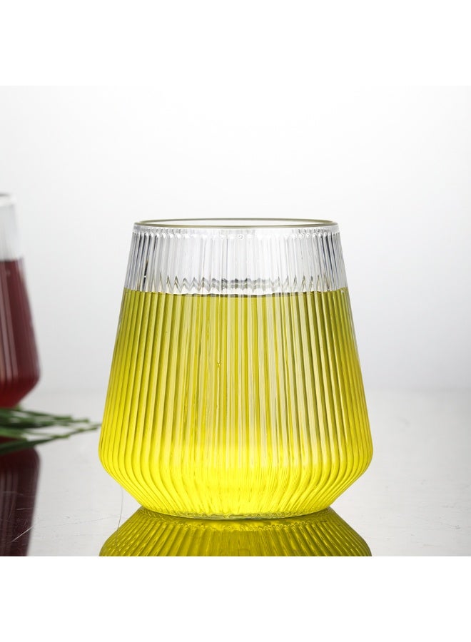 Turkish Hawaiian Cup Set - 6 Pieces - Clear Glass Cups Suitable for Water, Juices and Cold Drinks - Image 3