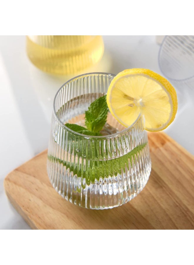 Turkish Hawaiian Cup Set - 6 Pieces - Clear Glass Cups Suitable for Water, Juices and Cold Drinks - Image 5