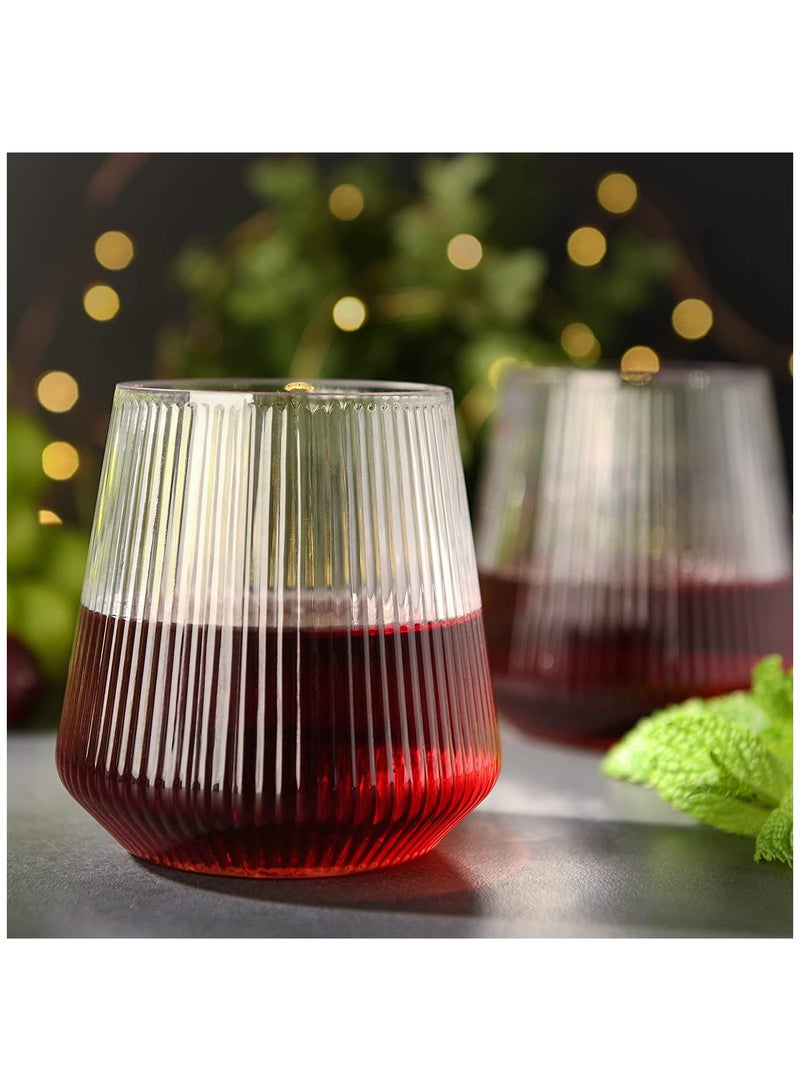 Turkish Hawaiian Cup Set - 6 Pieces - Clear Glass Cups Suitable for Water, Juices and Cold Drinks - Image 2