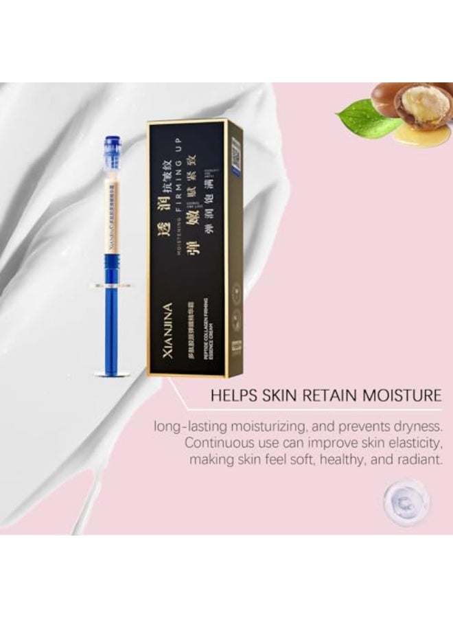 Polypeptide Collagen Elastic Essence Cream, Micro-Molecular Collagen Anti-Wrinkle Lotion, Anti-Wrinkles Lifting and Firming Essence, Moistening Firming Up Cream for Face, Tightening Sagging Skin (1) - Image 5