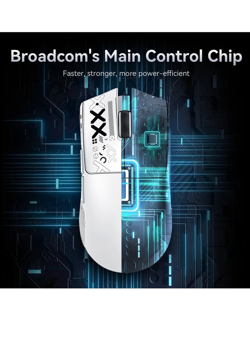 Attack Shark Lightweight Wireless Gaming Mouse, 63g, PixArt PAW3311 Gaming Sensor,  BT/2.4G Wireless/Wired with Magnetic Charging Dock And Tape For Better Grip, Attack Shark X11 - Image 4